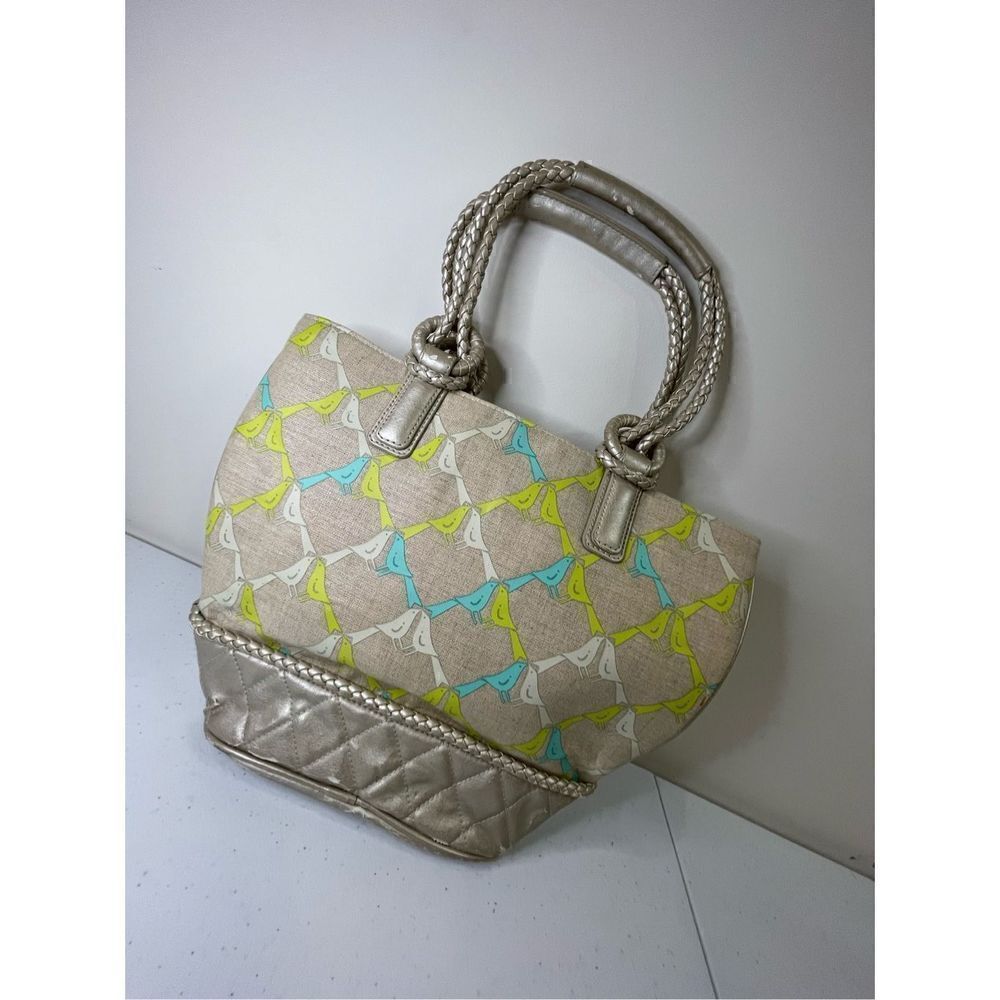 Vera Bradley magnetic close purse green birds